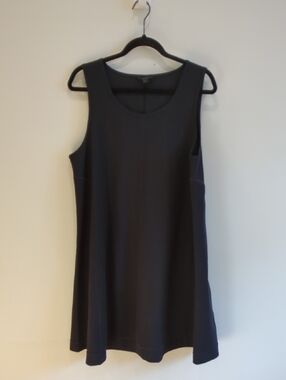 COS Navy Black Minimalist Tank Swing Dress Size Large Basic Normcore Capsule